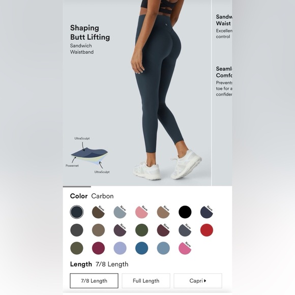 Halara SoCinched High Waste Butt Lifting Tummy Control Leggings - Picture 1 of 3